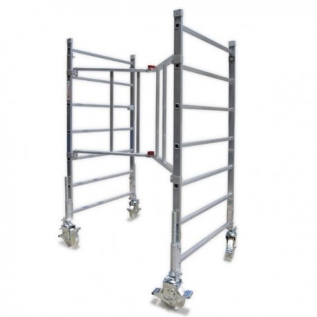 RAPIDO 180 | Andamio de aluminio con ruedas y plataforma de 180x105 cm., Altura Total Estructura H400CM