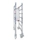 RAPIDO 180 | Andamio de aluminio con ruedas y plataforma de 180x105 cm., Altura Total Estructura H400CM