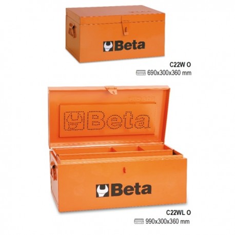 BAÚL PORTA HERRAMIENTAS EN CHAPA FORADO EN MADERA BETA REF. C22W