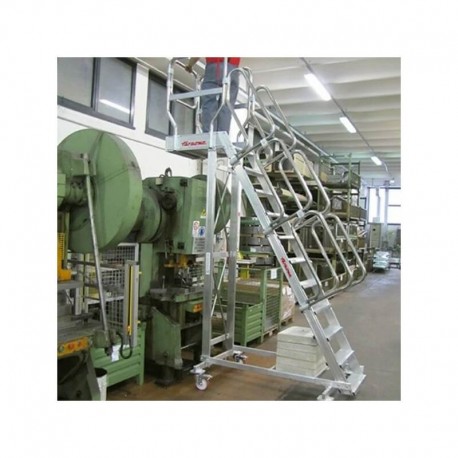 ESCALERA DE ALUMINIO CON VUELO FRONTAL REF. SB60 FARAONE