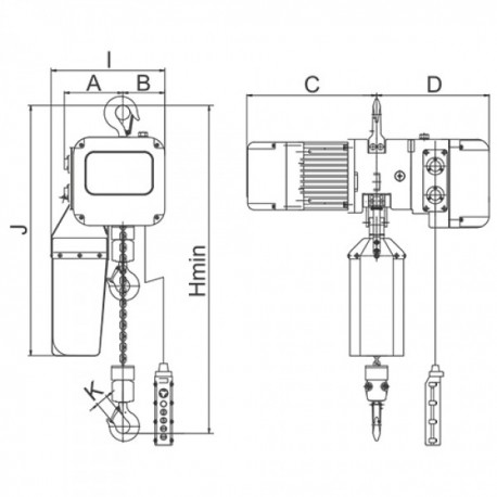 POLIPASTO ELÉCTRICO A CADENA PECP CARGO GAYNER