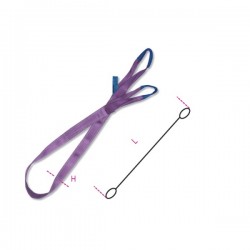 ESLINGA DE ELEVACIÓN CON CINTA PLANA COLOR MORADO 1T BETA REF.8150