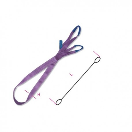 ESLINGA DE ELEVACIÓN CON CINTA PLANA COLOR MORADO 1T BETA REF.8150