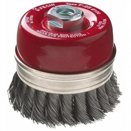 TAZA ALAMBRE TRENZADO F-25 VARIOS TAMAÑOS FECIN