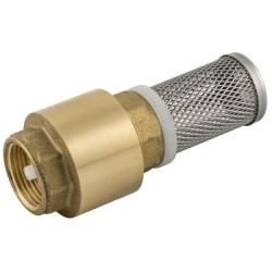 VÁLVULA DE FONDO EN LATÓN TIPO EUROPA CON FILTRO REF. 6037 AIGNEP