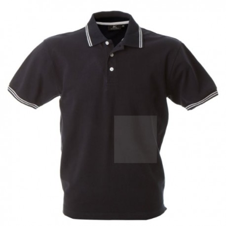 POLO MANGA CORTA STOCCADA NEGRO REF.988983 JRC