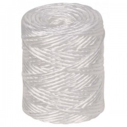 BOBINA DE HILO DE RAFIA 1 CABO DE PP 1,7MM BLANCO VARIAS MEDIDAS ROMBULL