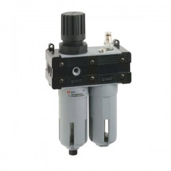 FILTROREGULADOR + LUBRICADOR PARA TRATAMIENTO DE AIRE PARA FRL TAMAÑO FR+L3 REF. T100 AIGNEP