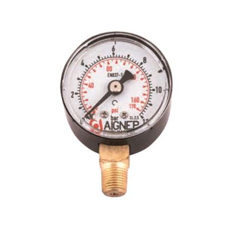 MANÓMETRO RADIAL CON ROSCA DE 1/8 REF. MR AIGNEP