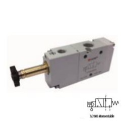 ELECTROVÁLVULA MONOESTABLE CON RETORNO MUELLE 3/2 VÍAS REF. 01V A0 3 NO AIGNEP
