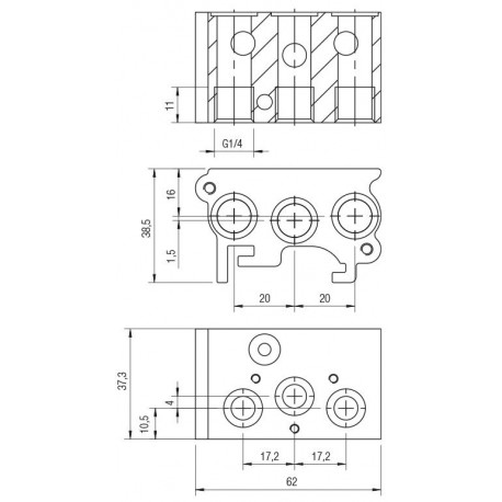 TERMINAL ANTERIOR CON BASE INTEGRADA REF. 01VB1 AIGNEP