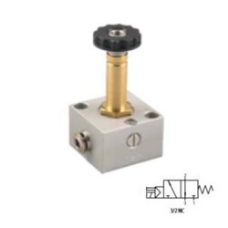 ELECTROVÁLVULA CON COMANDO MANUAL 3/2 VÍAS REF. 07V S0 3 NC AIGNEP