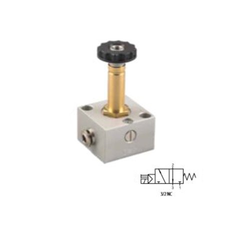 ELECTROVÁLVULA CON COMANDO MANUAL 3/2 VÍAS REF. 07V S0 3 NC AIGNEP