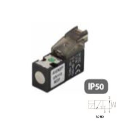 ELECTROPILOTO MINIATURIZADO PARA CONECTORES EN LINEA + LED 3/2 VÍAS REF. 07V 113 NO AIGNEP