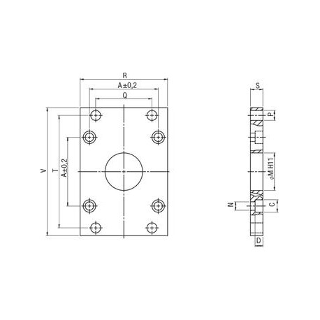 BRIDA VFL VARIOS DIÁMETROS AIGNEP PARA DIFERENTES CILINDROS