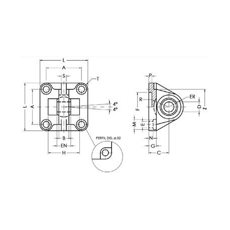 CHARNELA MACHO VCS HIERRO AIGNEP VARIOS CILINDROS