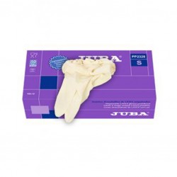 GUANTES LÁTEX PP2328 JUBA DESECHABLE (Caja 100 Unidades).