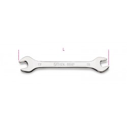 LLAVE FIJA DOS BOCAS ABIERTAS CROMADA BRILLANTE DIN 3110 BETA REF.55MP