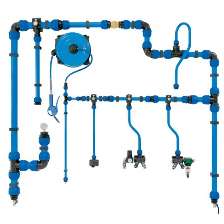 TUBO ALUMINIO AIRE JENDER 4 METROS ELECTROPINTADO AZUL RAL- 5016