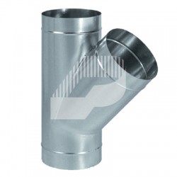 TE SIMPLE 45º CHAPA GALVANIZADA