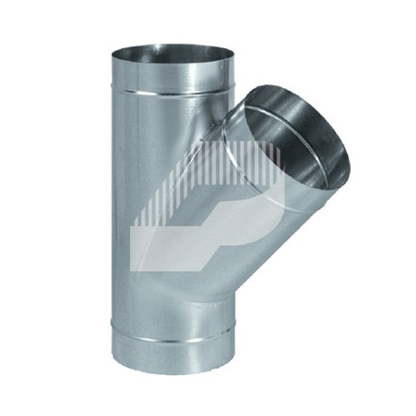 TE SIMPLE 45º CHAPA GALVANIZADA