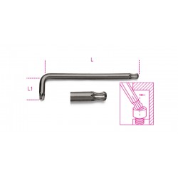 LLAVE MACHO ACODADA CON CABEZA ESFÉRICA HUELLA TORX BETA REF.97BTX