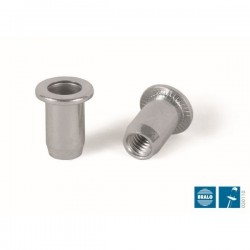 TUERCA LISA REMACHABLE CABEZA ANCHA DE FONDO ABIERTO VARIAS MEDIDAS (CAJA)