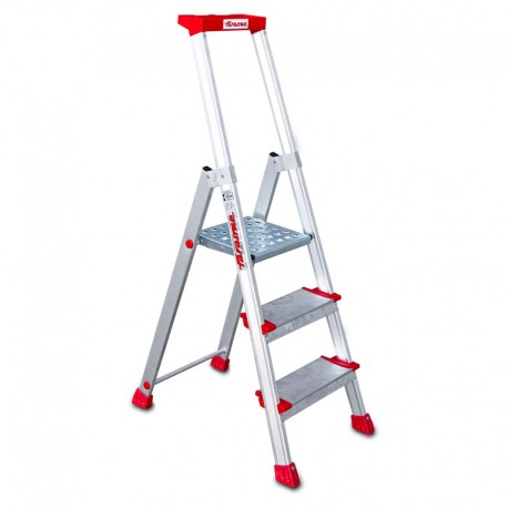 ESCALERA DE ALUMINIO EN  TIJERA PARA TRABAJO EN940 FARAONE