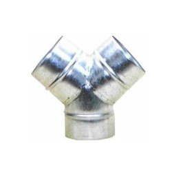 DERIVACIÓN SIMPLE 45º CHAPA GALVANIZADA