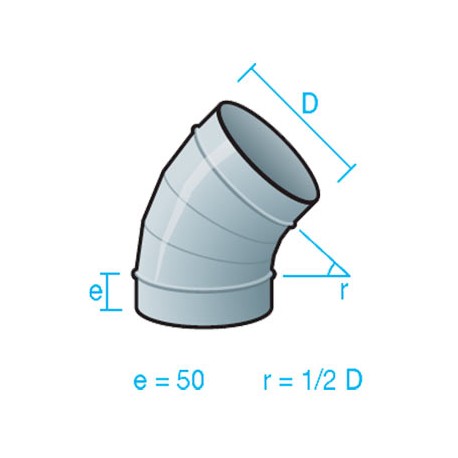 CODO 45º CHAPA GALVANIZADA