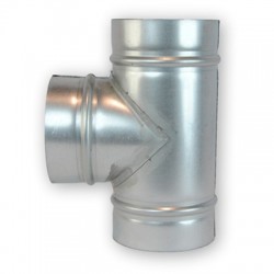 TE SIMPLE 90º CHAPA GALVANIZADA