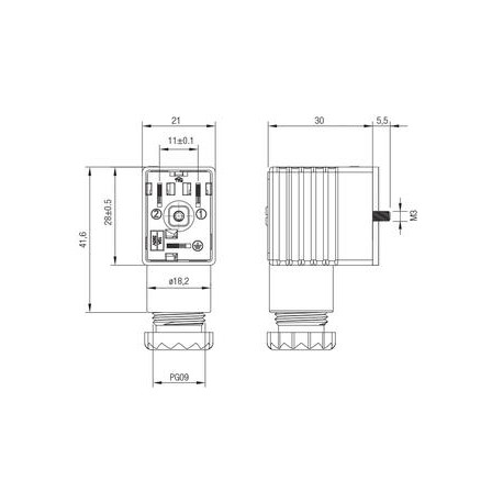 CONECTOR 22MM REF. CON02 AIGNEP