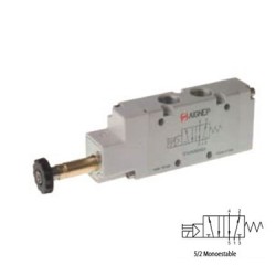 ELECTROVÁLVULA MONOESTABLE CON RETORNO POR MUELLE 5/2 VÍAS REF. 01V S0 5 NO AIGNEP