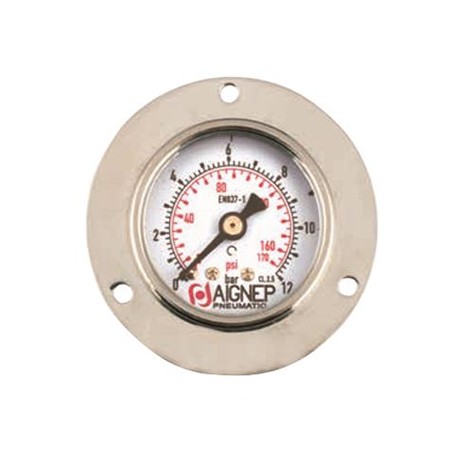MANÓMETRO BRIDA CON ROSCA DE 1/8 REF. MB AIGNEP