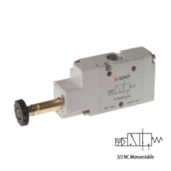 ELECTROVÁLVULA MONOESTABLE RETORNO MUELLE 3/2 VÍAS REF. 01V S0 3 NC AIGNEP