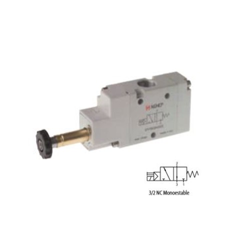 ELECTROVÁLVULA MONOESTABLE RETORNO MUELLE 3/2 VÍAS REF. 01V S0 3 NC AIGNEP