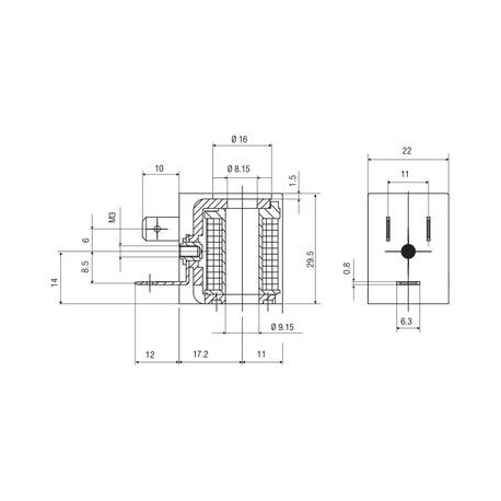 BOBINA 22MM PARA ELECTROVÁLVULAS REF. SOL01 AIGNEP