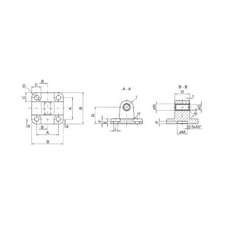 CHARNELA MACHO QCM VARIOS DIÁMETROS AIGNEP PARA DIFERENTES CILINDROS