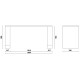 Plano y medidas  banco mueble C55B0/2 Beta