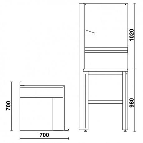 Meddas C55AC ángulo completo autoportante Beta Tools