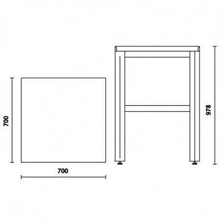 Planos encimera para esquina angular C55KAI Beta