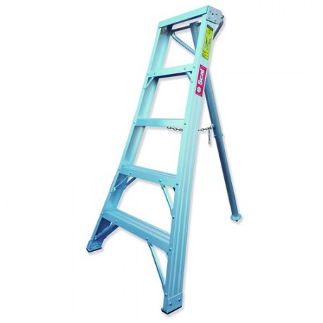 AGRO ESCALERA ALUMINIO CON TRÍPODE UN ACCESO VARIOS PELDAÑOS SECTOR AGRÍCOLA GAYNER