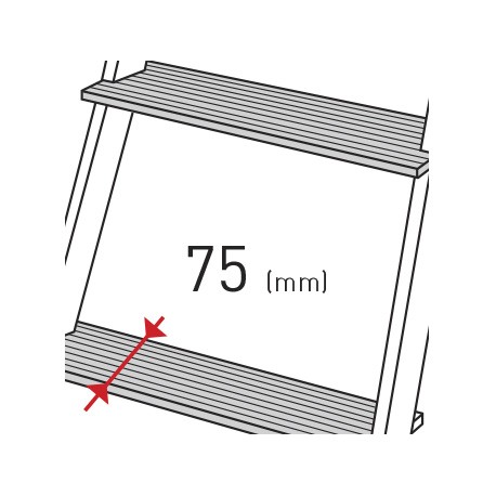 Anchura escalón escalera Agro varios peldaños