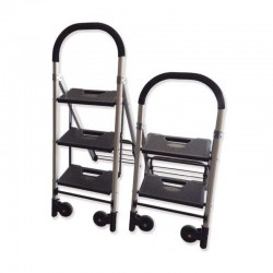 ESCALERA CARRETILLA PLEGABLE DE 2 Ó 3 PELDAÑOS