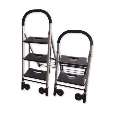 ESCALERA CARRETILLA PLEGABLE DE 2 Ó 3 PELDAÑOS