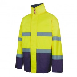 PARKA ALTA VISIBILIDAD BICOLOR AZUL MARINO/AMARILLO FLÚOR REF 306002 VARIAS TALLAS