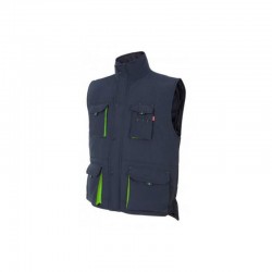 CHALECO ACOLCHADO BIC. AZUL NAVY/VERDE LIMA VARIAS TALLAS 205902