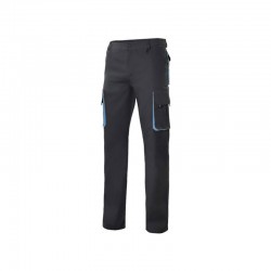 PANTALÓN STRETCH BIC. NEGRO/CELESTE VARIAS TALLAS 103024S