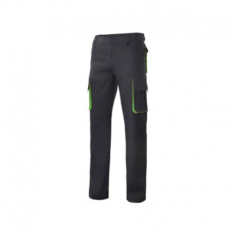 PANTALÓN STRETCH BIC. NEGRO/VERDE LIMA VARIAS TALLAS 103024S