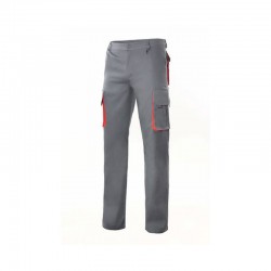 PANTALÓN STRETCH BIC. GRIS/ROJO VARIAS TALLAS 103024S